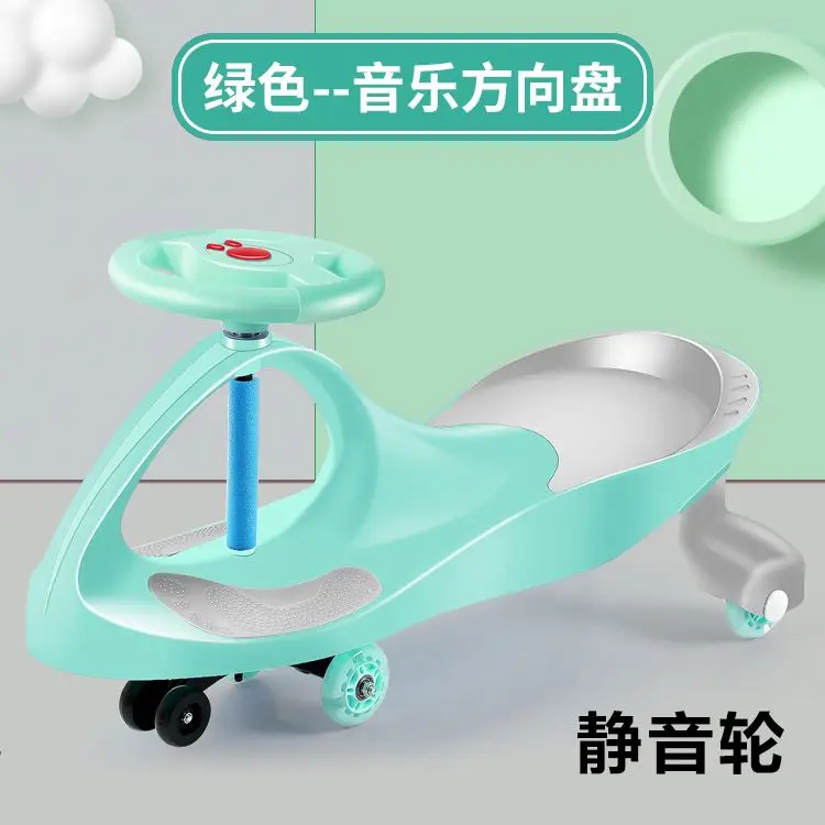 OEM Wholesale Children Ride-On Cars Universal Pu Wheel Kids Sliding Toy Baby twist Car With Music Light