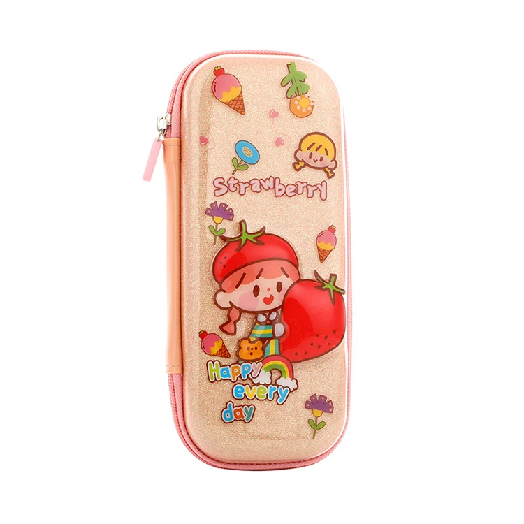 JIHORSE высококачественный прозрачный школьный силиконовый милый 3D Пенал Eva для хранения с пользовательским логотипом