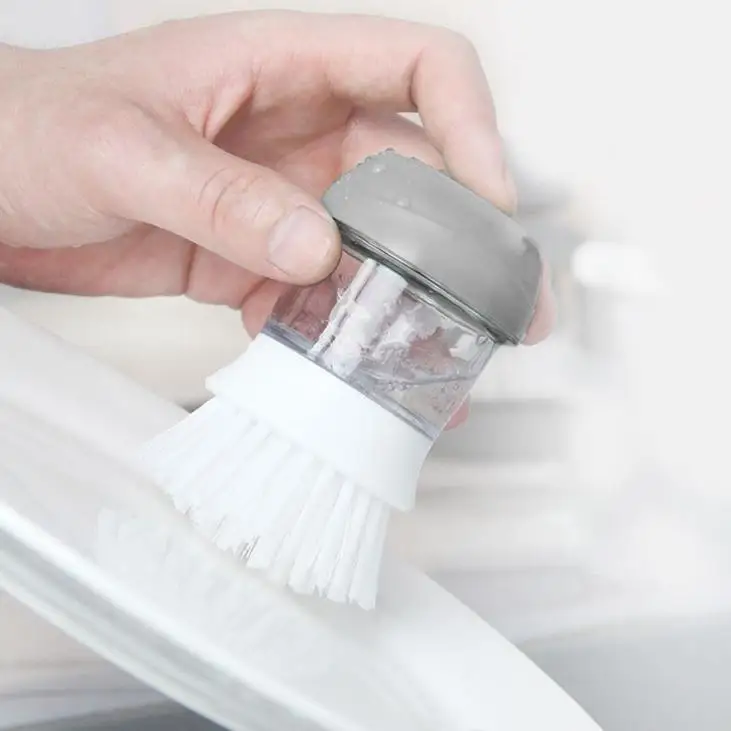 Hot Sale Palm Washing Kitchen Soap Dispensing Scrubber Cleaning Brush Dish Brush