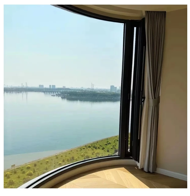 Luxury residential home soundproof panoramic windows view fixed windows insulated glass double glazed fixed aluminum windows
