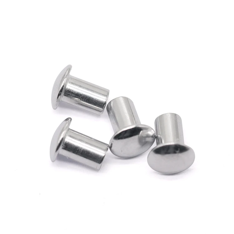 Custom Exquisite Technical Fastener Stainless Steel and Aluminum Metal Rivets Solid Flat Head Fastener Copper Material