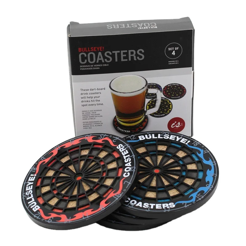 mix wholesale high quality non-toxic fabric Cup Holder Round Dart Plate Coasters Placemat Cups Mat Bar Mug Drink Pads ARI-450
