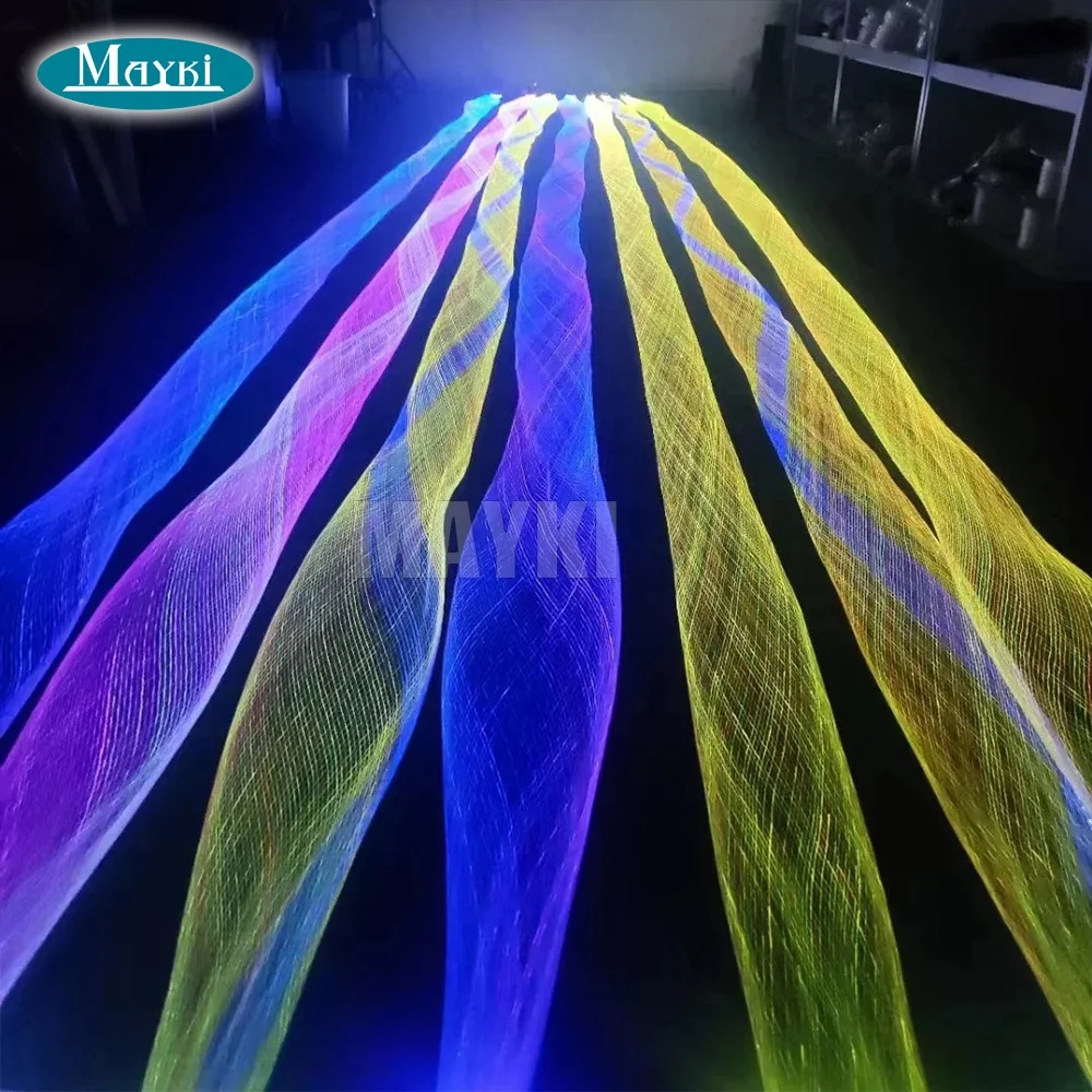 Waterproof Outdoor Fiber Optic Mesh Lighting for Tree Lamp Decoration