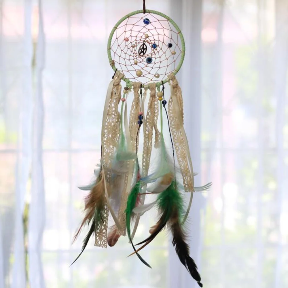 Indian DIY Dream Catcher Handmade Making Supplies Organic Home Decor Ornament Craft Kit
