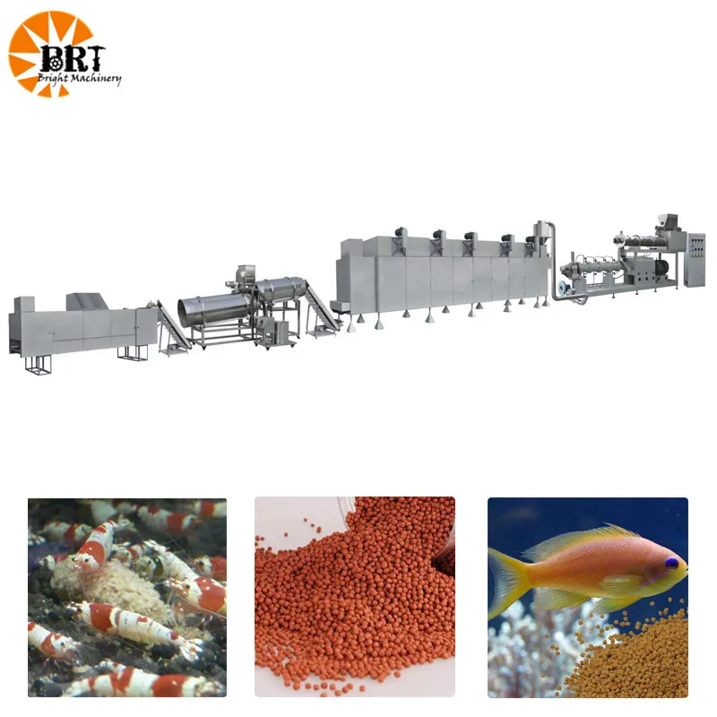extrusion machine for making fish feed floating and sinking fish feed extruder plant trout pet food extrusion machine