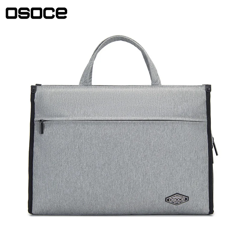OSOCE B73 fashion custom waterproof polyester portable slim shoulder laptop briefcase bag for men women