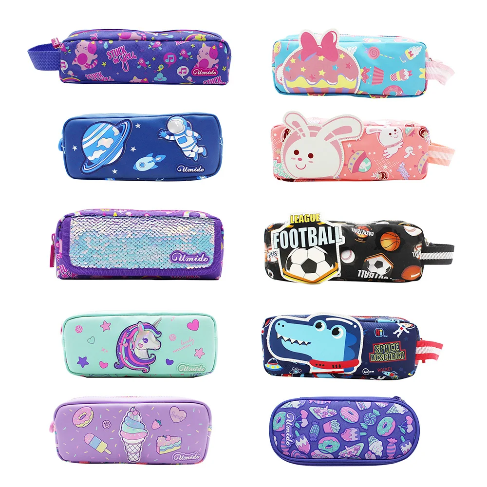 Pink Pencil Pouch Case High Quality School Multilayer Pencil Multifunctional Stationery Box Pencil Case Bags