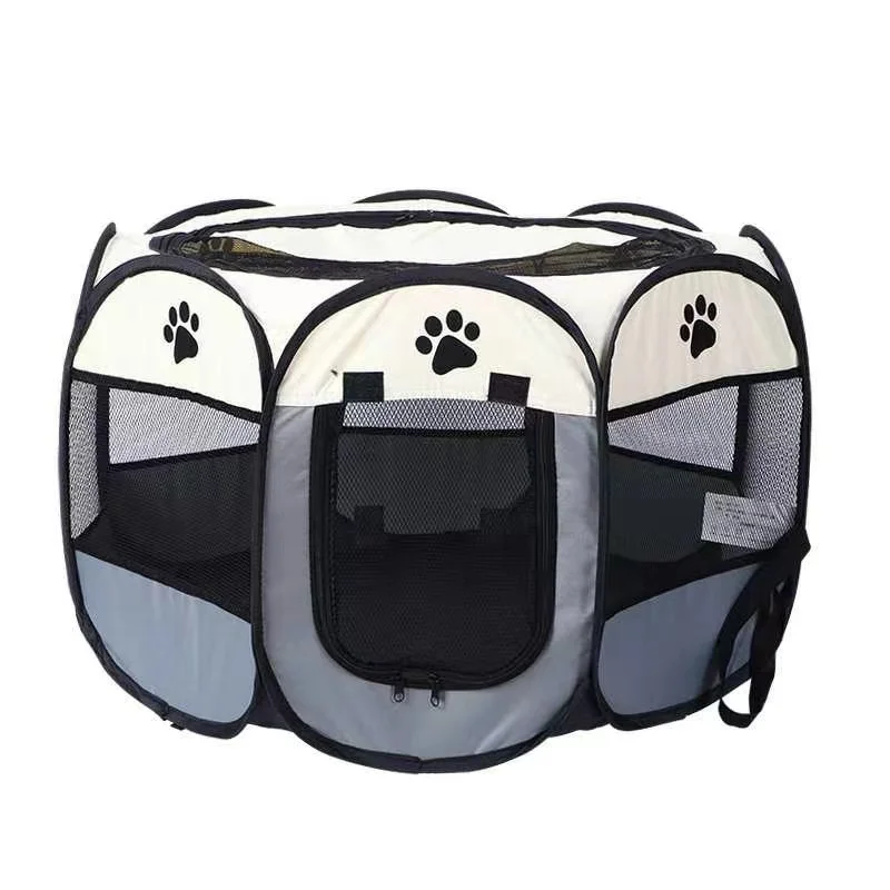 Portable playpen foldable pet house dog toy tunnel Pet Play Fence for small dogs and cats