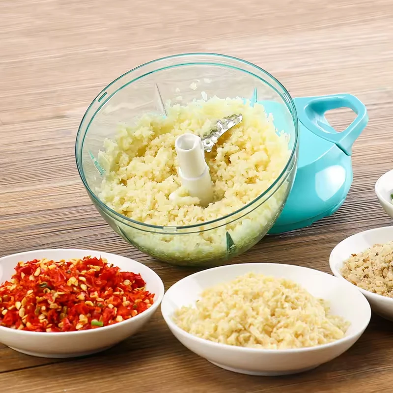 Mini Manual handheld multi-functional professional plastic processor vegetable onion swift chopper blender kitchen tools