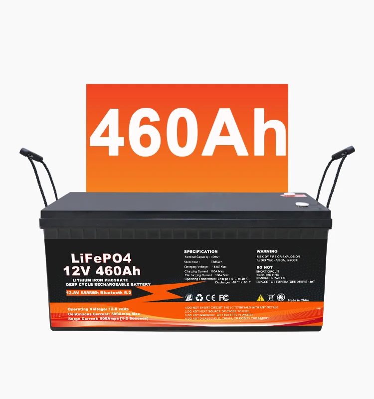 EU Warehouse Wholesale  LiFePo4 Battery 12V 50AH 100Ah 200Ah 400Ah  Bluetooth IP65 Waterproof Heating Balance Solar Battery