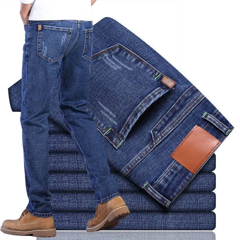 Business Ready Factory Wholesale Straight Tube Jeans Mens Casual Stretch Fashion jeans