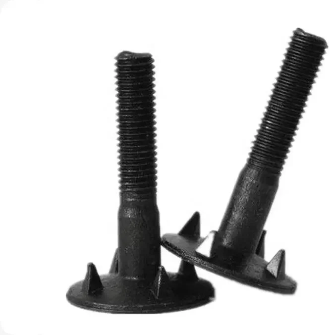 M6 M8 M10 M12 Fanged Elevator Bolt Nut And Washer For Bucket  DIN15237 Carbon Steel Galvanized Belt screws or Belt bolts