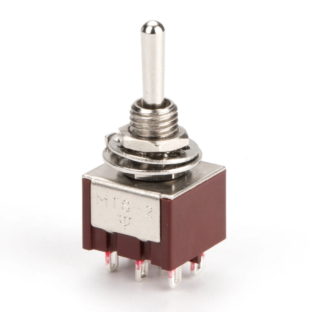 MTS-2033 6A 6MM 6Pin 3 Position Miniature ON ON ON Toggle Switch 2P3T