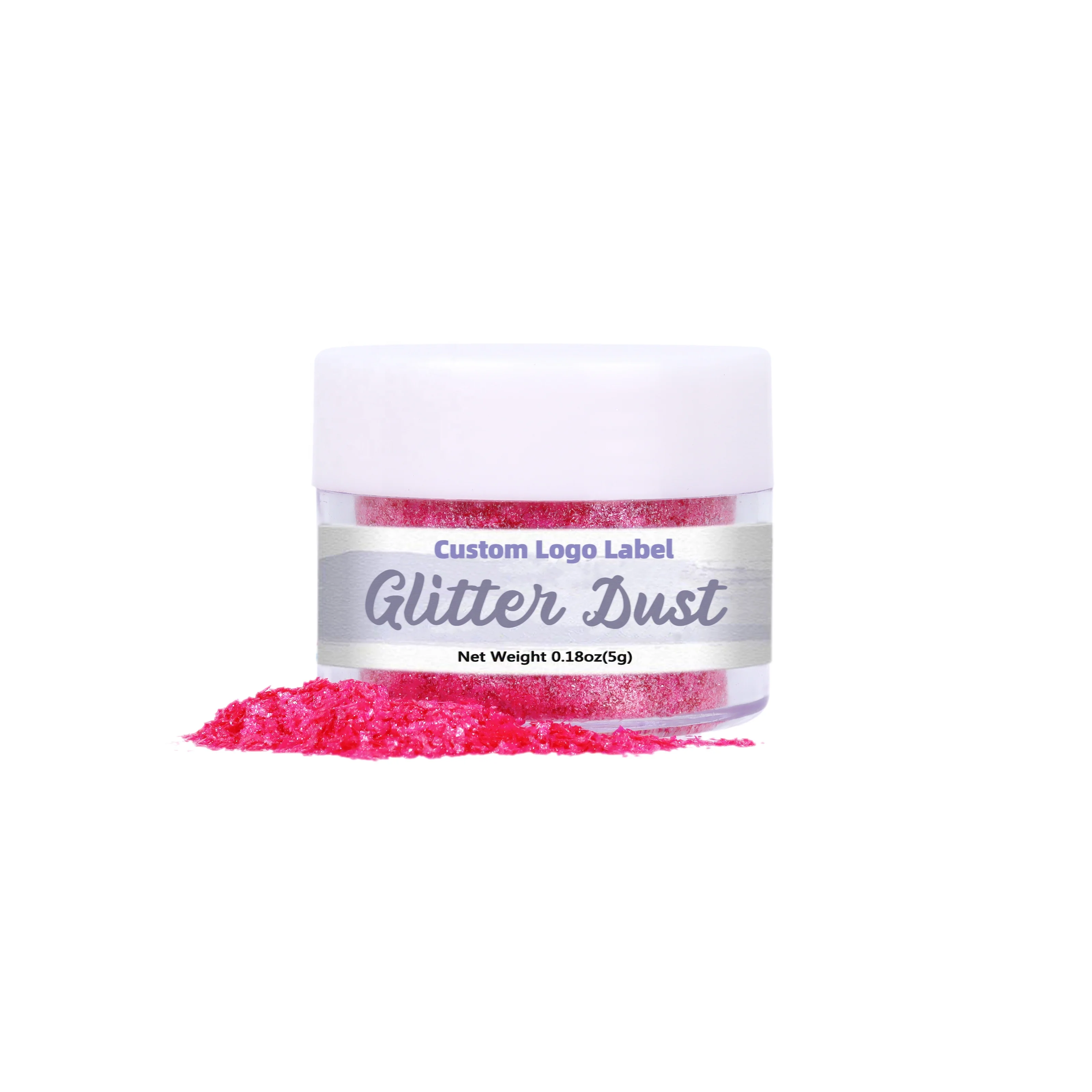 LOVE BAKERY Custom Logo Labels 9 Colors Edible Shimmer Dust Glitter For Macarons Cookies Chocolate Sprinkles Cake Decorations