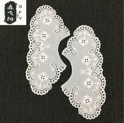 Lace line high quality cotton embroidery lace water-soluble lace fabric doll collar dress decorative collar