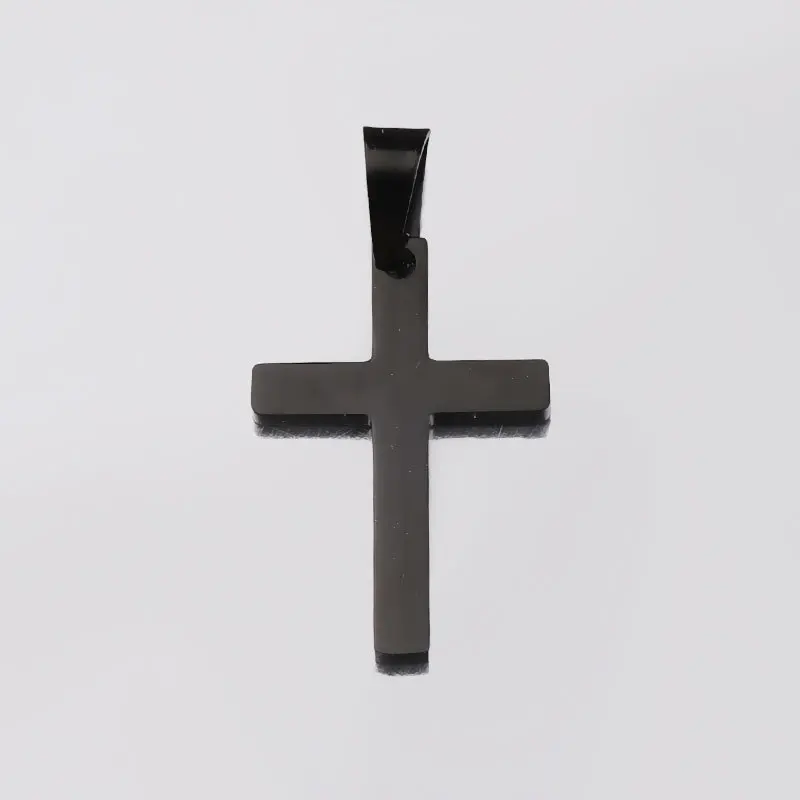 Stainless Steel Mirror Polished Jesus Christ Cross Charms Fashion Cross Charm Pendant for DIY Jewelry Making