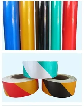 Waterproof Self Adhesive Black Yellow Reflective  Stickers Stripe  Road Marking Safety Hazard Warning Reflective Tapes