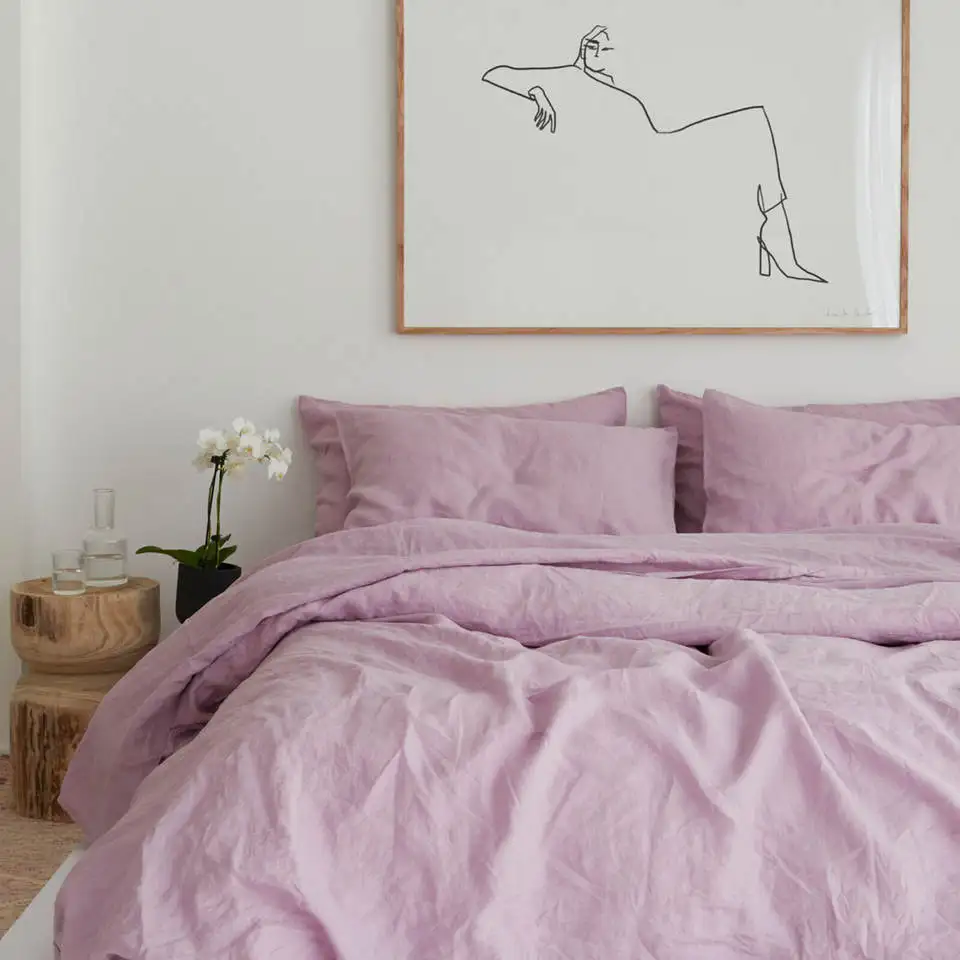 wholesale 100% stone washed linens covers / quilt covers / duvet covers set