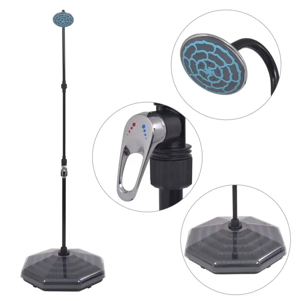 20L solar shower with the disc type attemperator