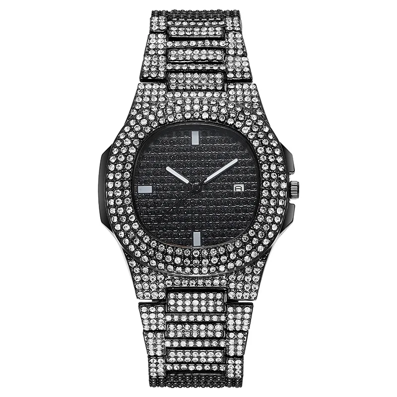 Hiphop Iced out Diamond VVS Moissanite Watch for Women and Men Mechanical Watch