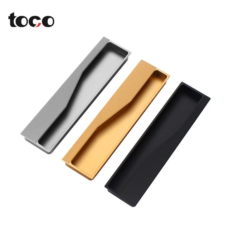 Manufacturer Embedded Concealed Wardrobe Drawer Pull Knobs Furniture Kitchen Cabinet Door Handles