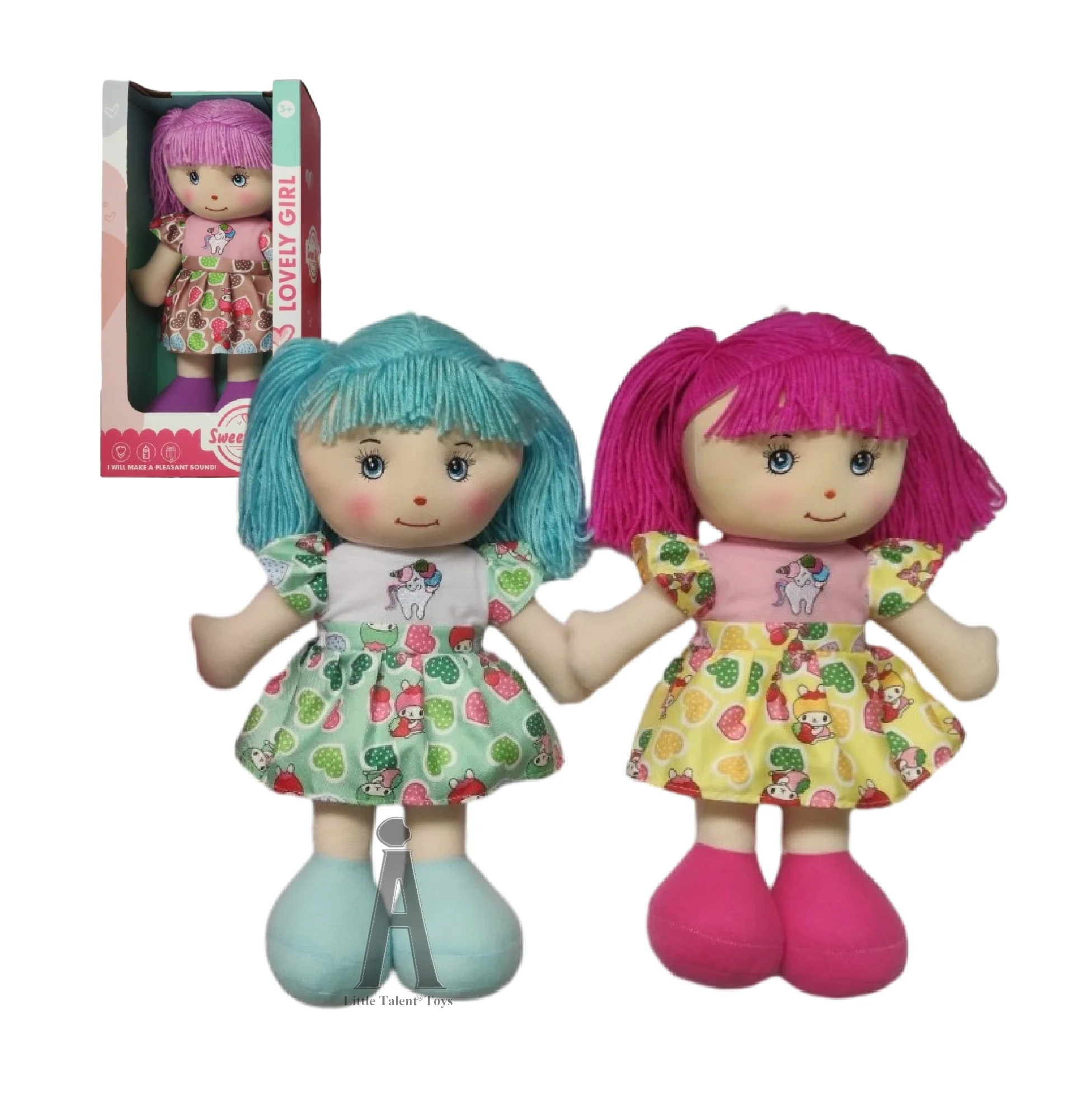 Soft Baby Plush Cotton Rag Dolls for Girls Boys Toddler Infants My First Baby Doll Washable Sensory Fabric Doll 20 30 40 CM