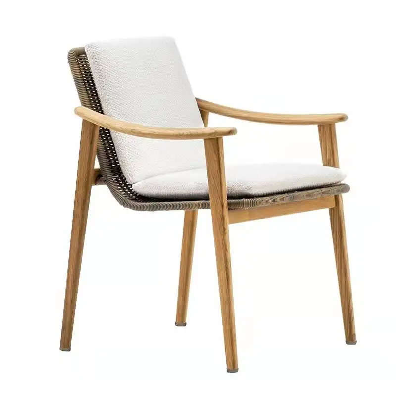 Outdoor Garden Teak Wicker Rattan Lounge Relax Chairs Furniture garden table and chair