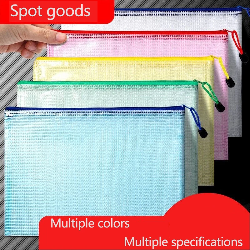 Factory Price  Custom Plastic Poly Zip Lock Envelope File Folder A4 Holder Bag USB Flash Drives Storage Case