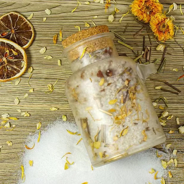 Relaxing Bath Spa Set Scented Bath Salts Himalayan Dead Sea Salt Sleep Soak with Pure Epsom Salt Melatonin & Essential Oil Blend