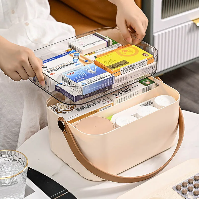 Wholesale Multi-layer Portable Medicine Cabinet Household Large Capacity Medicine Cabinet Drawer Family Medicine Storage Box