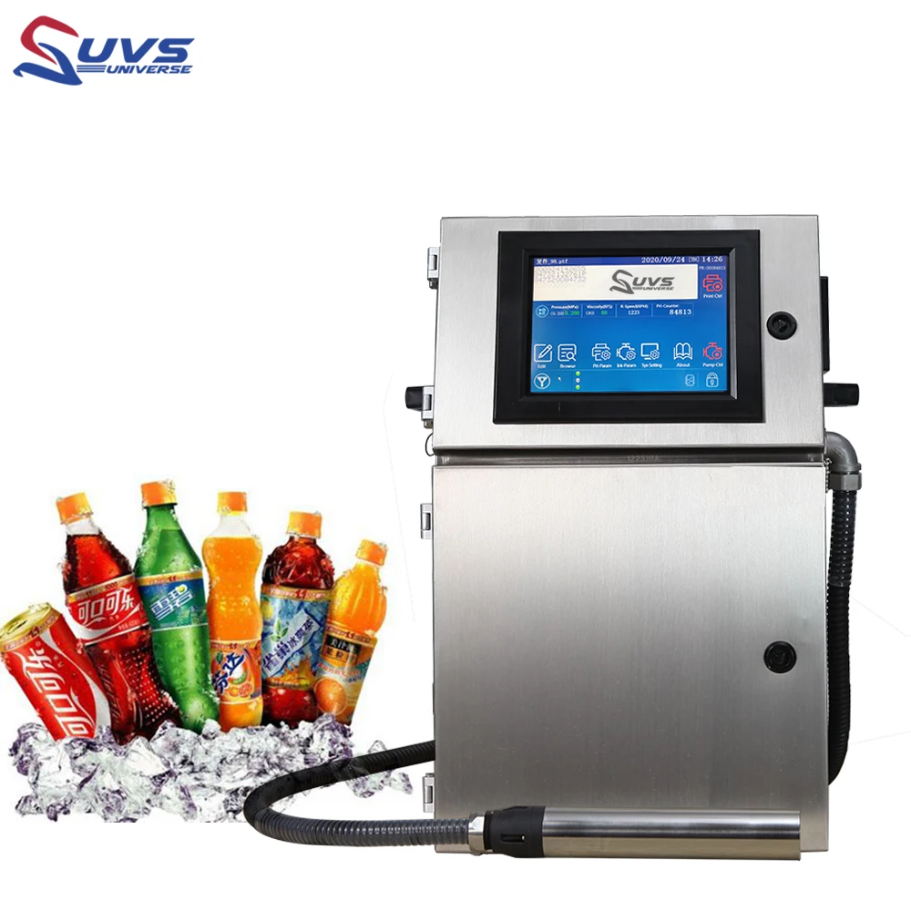 UVS Small Character Industrial Continuous Code Ink-jet Large Liquid Crystal Display Solvent Printer