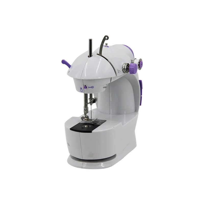 Cheap Electric Mini Sewing Machine Portable Home Electric Garment Sewing Machine Handheld Clothes Maker Cloth Stitching