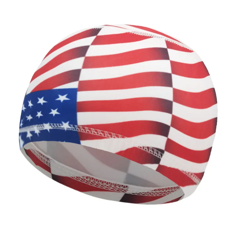 Wholesale USA Flag Cap Outdoor Riding Sport Quick Drying And Breathable Bicycle Helmet Liner Bowler Hats For Men Women