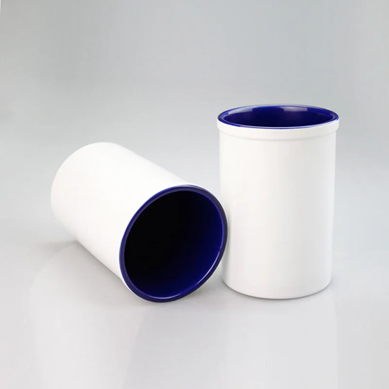 wholesale High quality sublimation ceramic pen pot pencil souvenir container holder