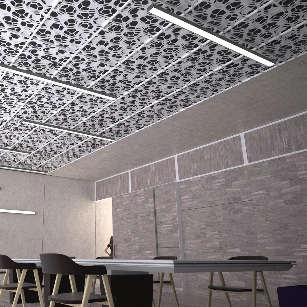 perforated metal ceiling for hotel lobby decoration