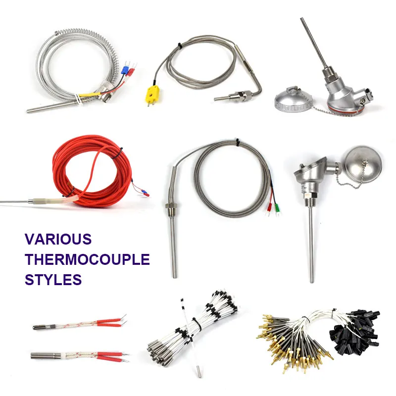 BRIGHT Industria K J E N T Type High Temperature Thermocouples Sensor Wire 1200C