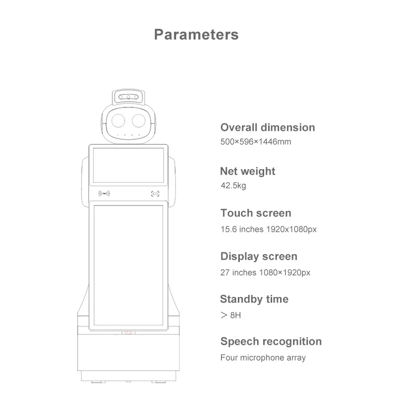 Smart Human Roboter Human Face Police Robot