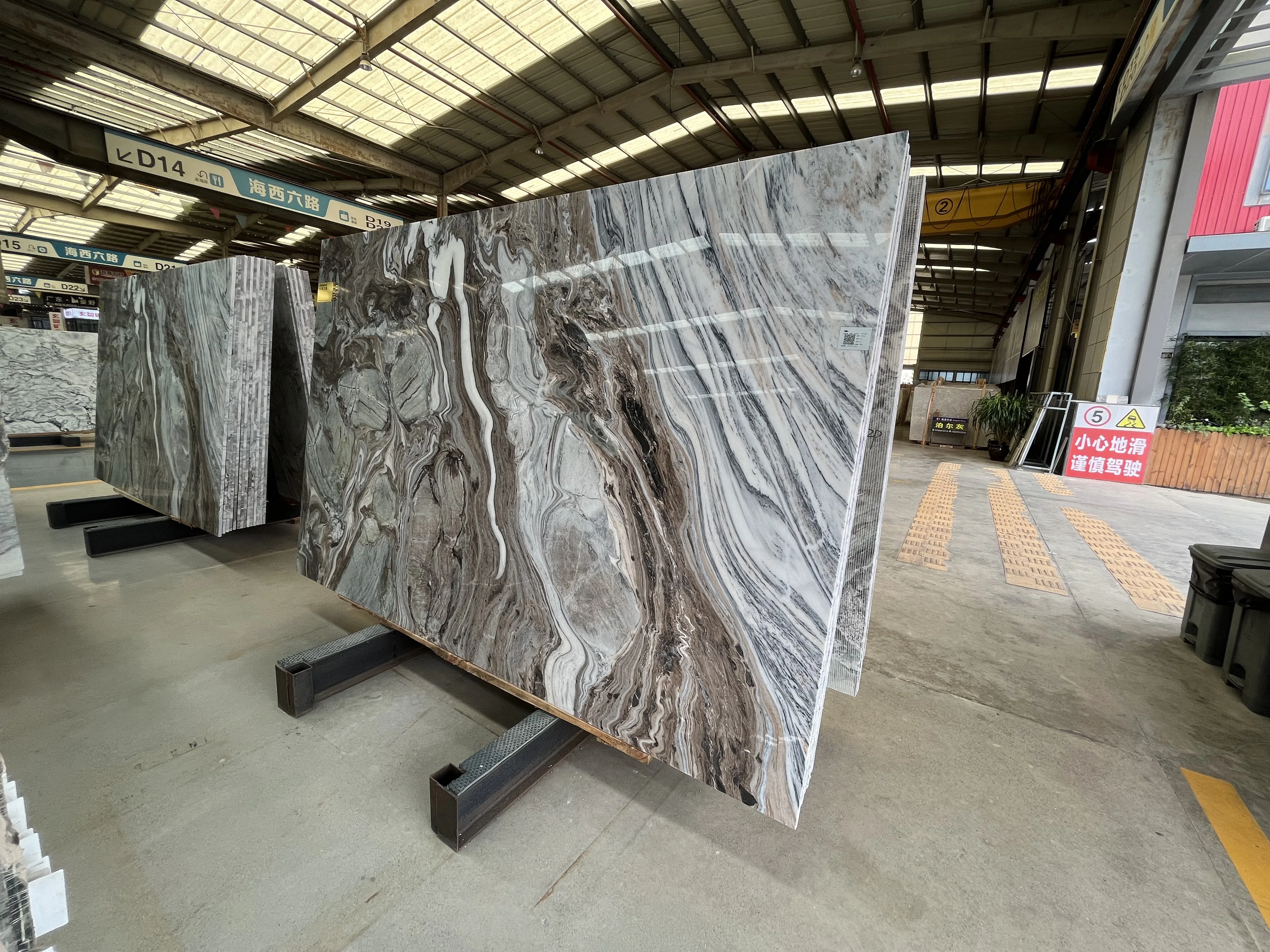 Natural Brown Marble Tile Polished Marble Slab Background Wall Decoration Marble Wall Panel