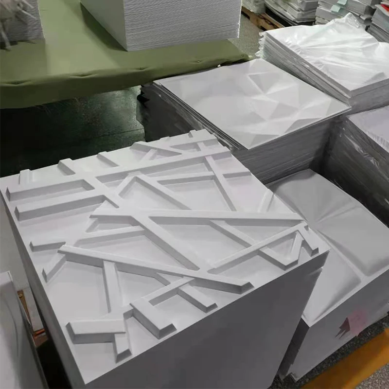 Оптовая продажа роскошный комнатный ПВХ потолок для гостиной/офиса белая 3d настенная панель украшение