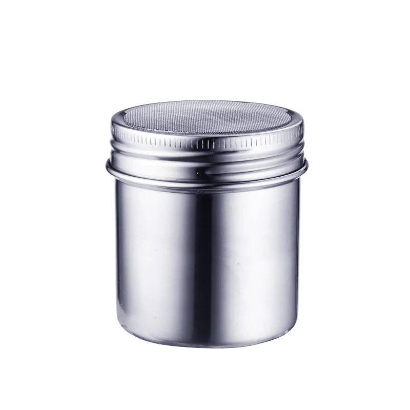 
Kitchen Gadget Stainless Steel Dredge Salt Bottle Sugar Spice Pepper Shaker Seasoning Cans 