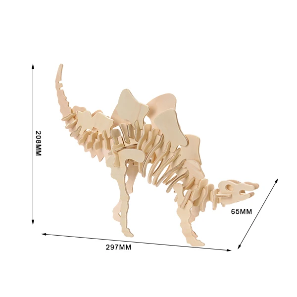 Educational 3D Wooden Dinosaur Puzzles Perfect for STEM Learning and Imaginative Jurassic Adventures