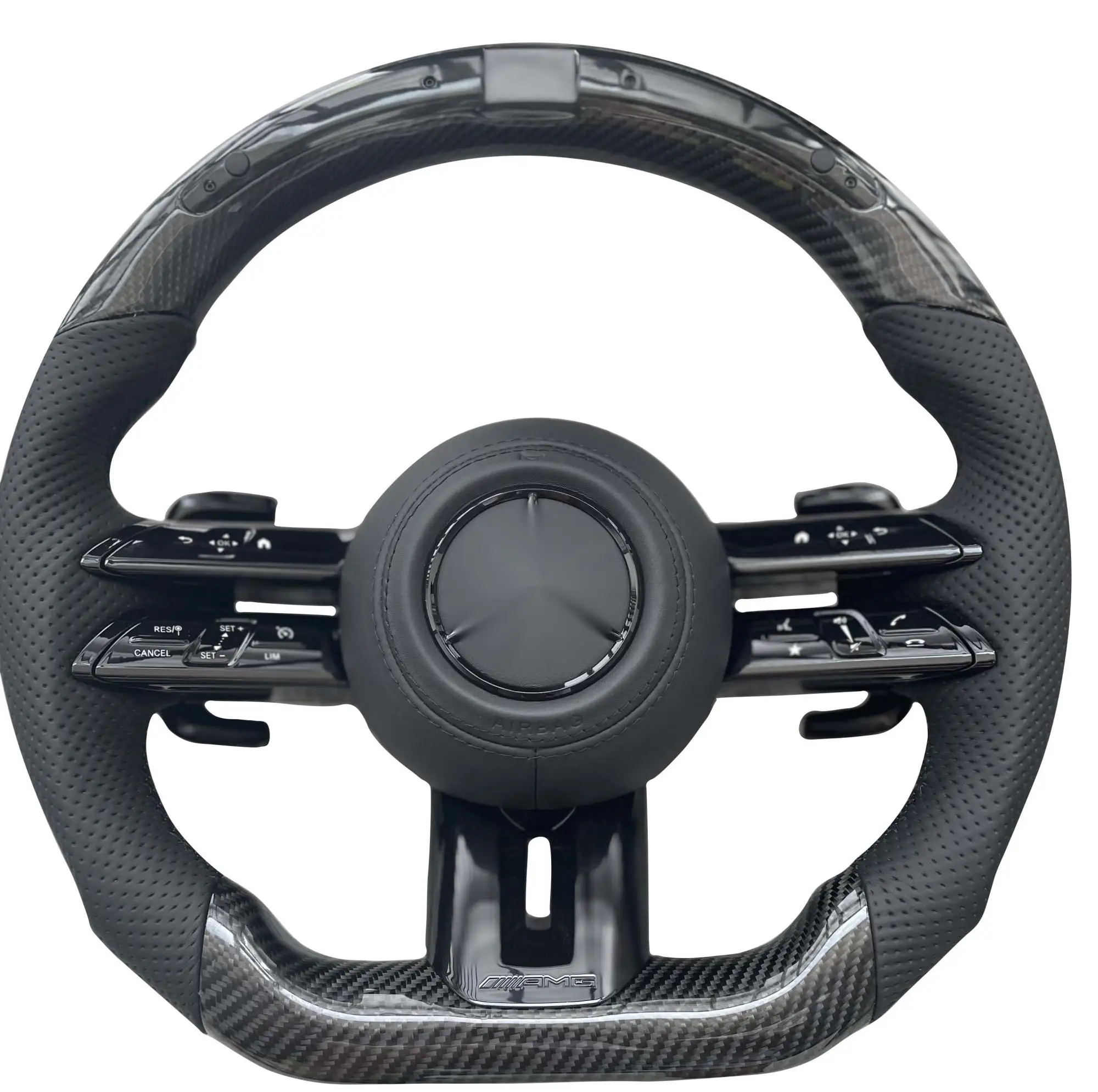 Hot Sale Carbon Fiber Dragonfly Steering Wheel For Mercedes Benz W205 W204 Cle Glc A45