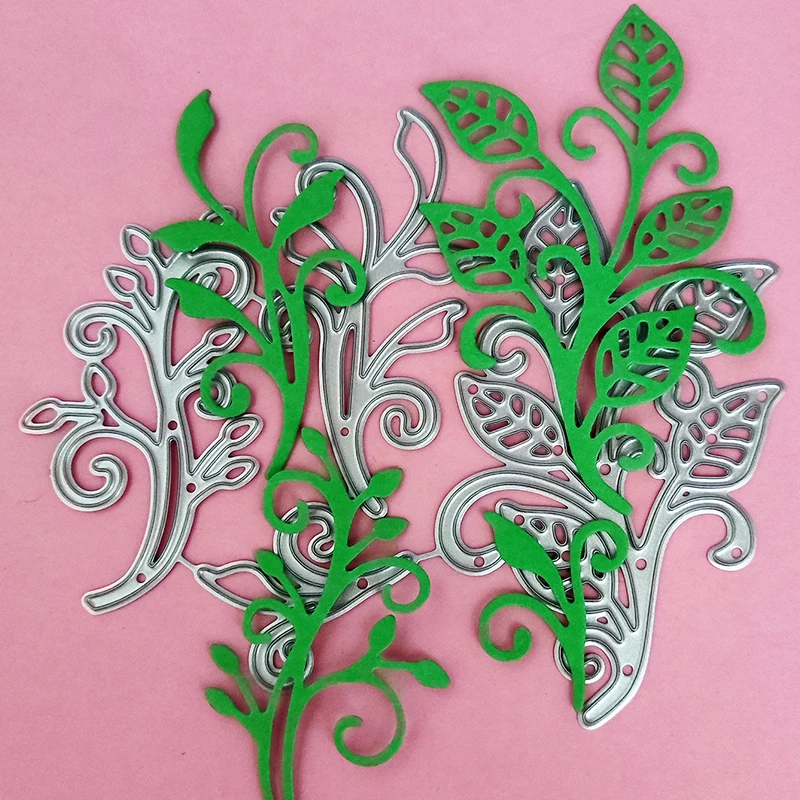 AAGU 3PCS/Set New Metal Cutting Dies Mould Scrapbooking Invitation Card Decoration Leaf Flower Scrapbooking Craft Cutting Dies