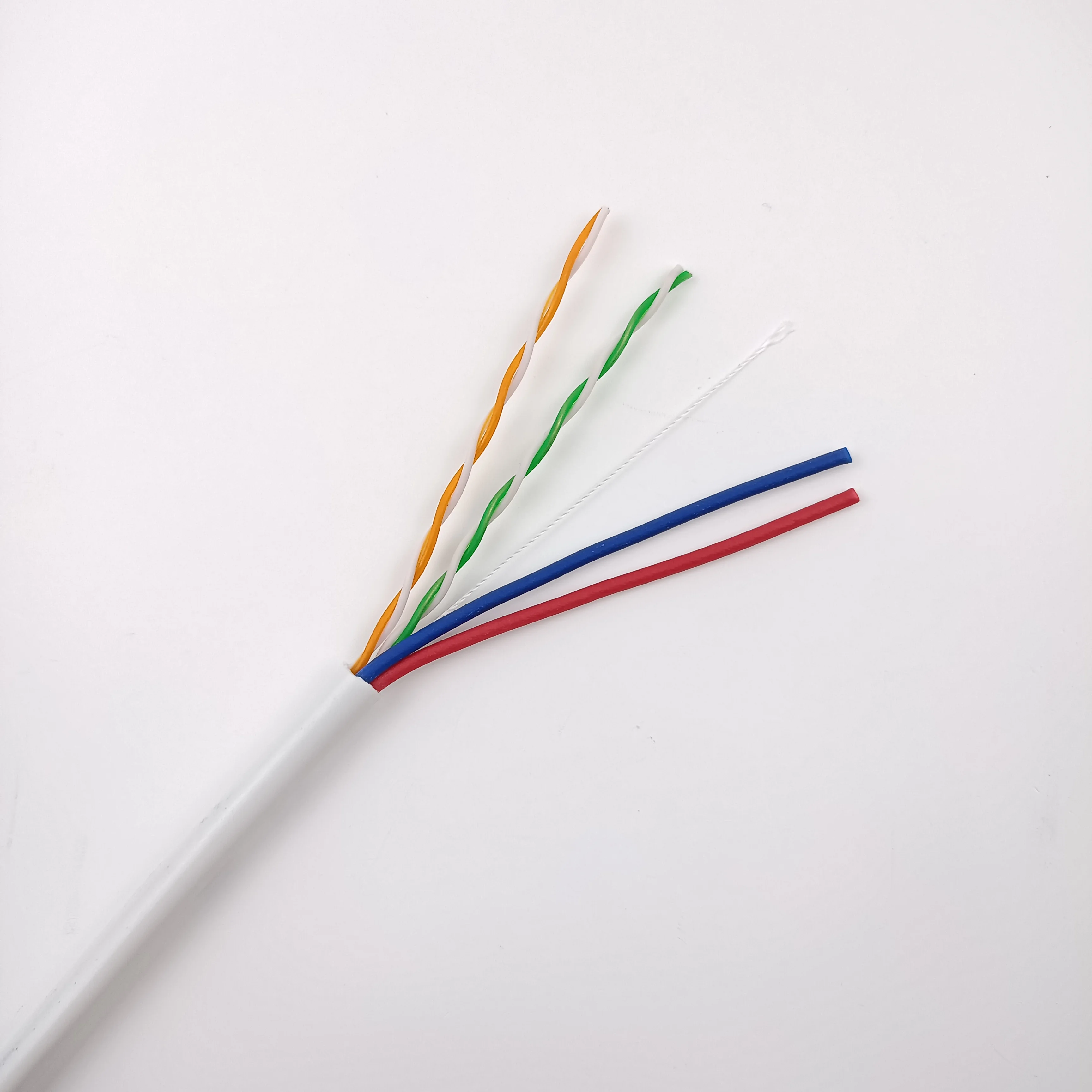 2P Twisted Network Wire utp CAT5E+2C Siamese Lan with Power CCTV Cable for IP Camera