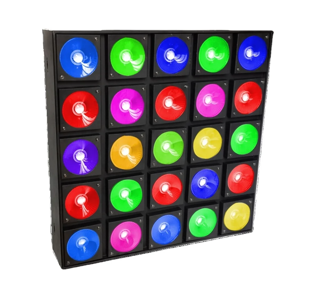 LED matrix stage light 5x5 COB matrix 25x10w rgbw dmx led blinder for background on stage light
