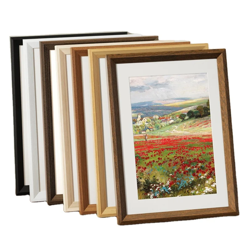Wholesale High quality Custom Photo Frame  Display Wall Art Decoration Picture Frame Wood Picture Frames Home Decor