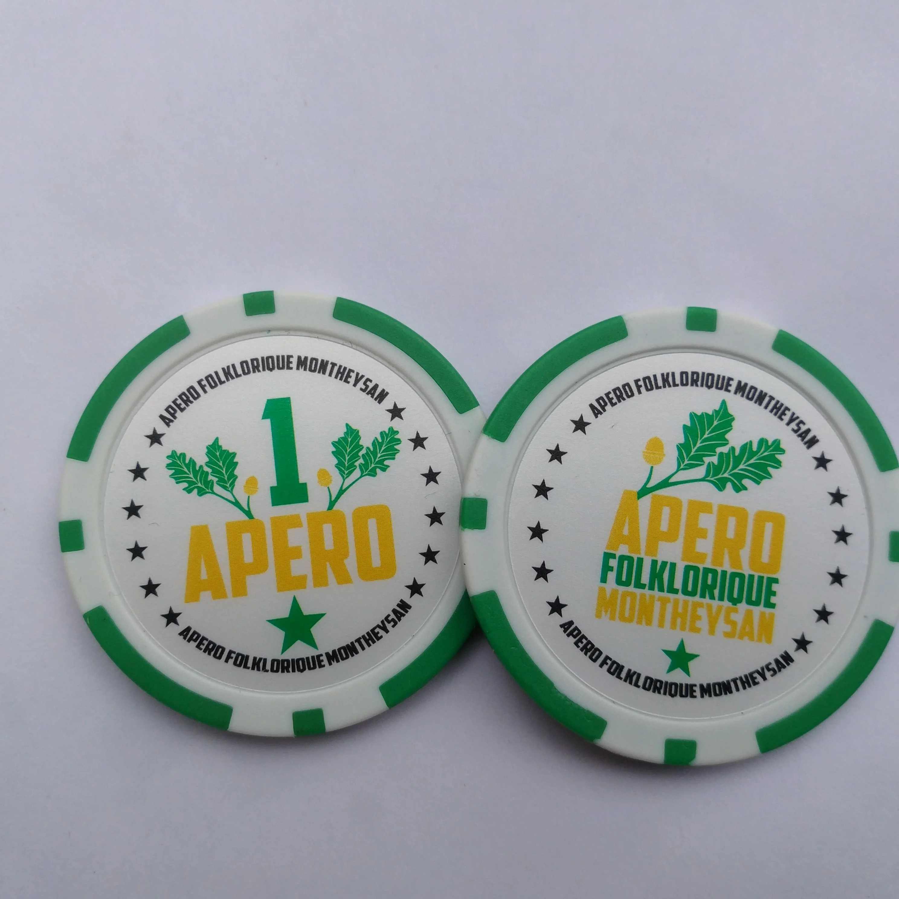 Custom made drinking  tokens jetons souvenir poker chips