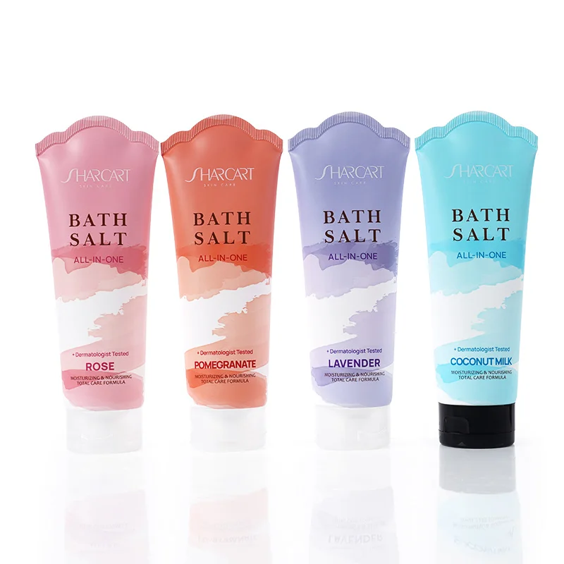 China manufacturer squeeze tube customization logo printing plastic tube with unique tail sealed for cosmetic packaging