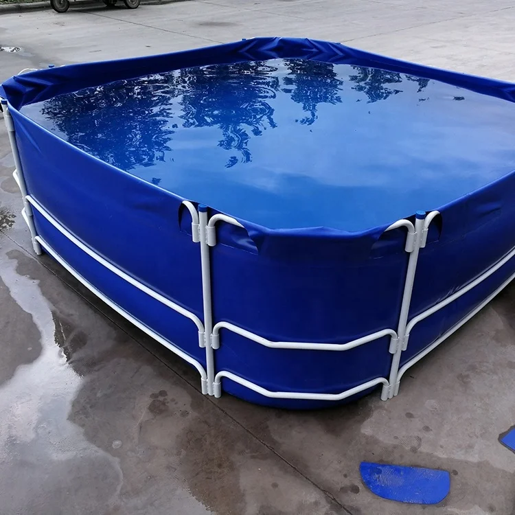 Складной бассейн от производителя утолщенный фермерский ПВХ холст оцинкованный кронштейн для труб аквариум рыбного