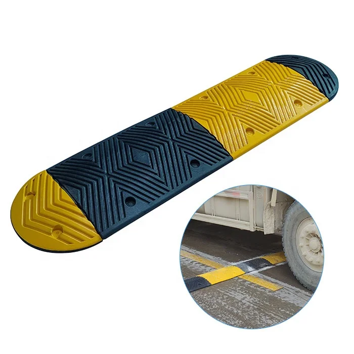 New style Plastic rubber Road Humps 500-(Size:500mmx350mmx50mm),Premium Grade